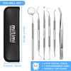 Mitimi Stainless Steel Dental Tools, 6 Pack Professional Plaque Remover for Teeth Cleaning Tools Set